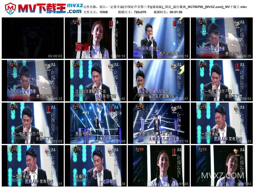 张江-一定要幸福(中国好声音第三季)(现场版)_国语_流行歌曲_MC700700
